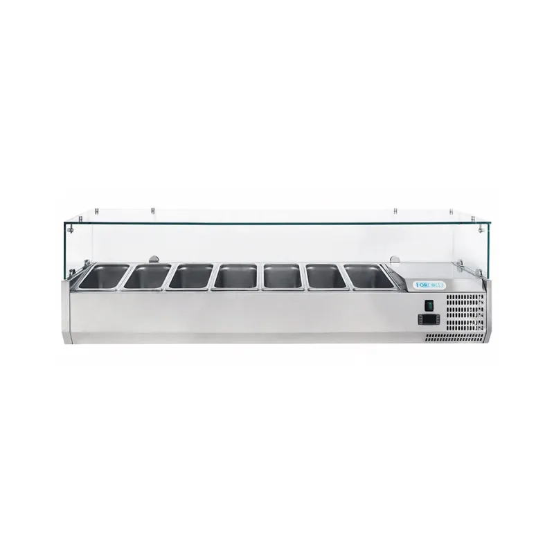 Ψυγείο Πίτσας Βιτρίνα Επιτραπέζια 7 GN1/4 KARAMCO VETRO2-VRX1500/330 806314